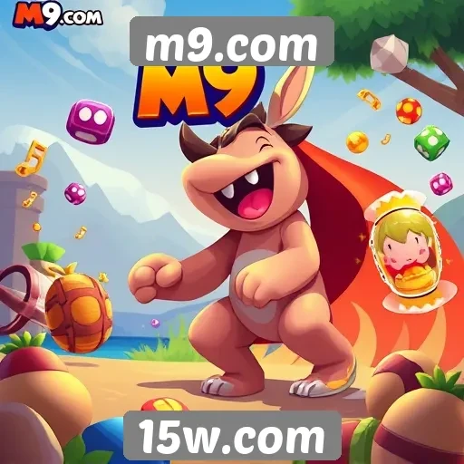 Tendências de design no site de jogos m9.com