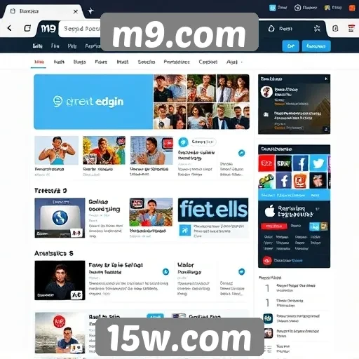 Análise da interface de usuário do site m9.com